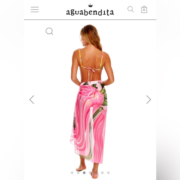 Agua Bendita Mirage Marine Pareo Cover Up - Picture 3 of 15